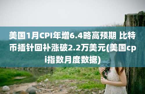 美国1月CPI年增6.4略高预期 比特币插针回补涨破2.2万美元(美国cpi指数月度数据)