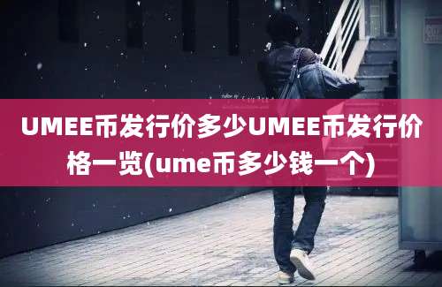 UMEE币发行价多少UMEE币发行价格一览(ume币多少钱一个)