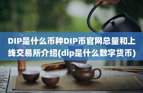 DIP是什么币种DIP币官网总量和上线交易所介绍(dip是什么数字货币)