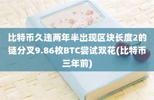 比特币久违两年半出现区块长度2的链分叉9.86枚BTC尝试双花(比特币三年前)