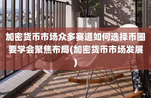 加密货币市场众多赛道如何选择币圈要学会聚焦布局(加密货币市场发展)