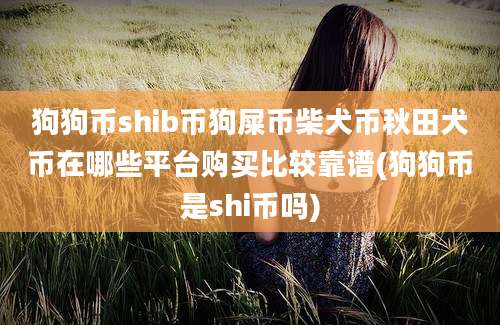 狗狗币shib币狗屎币柴犬币秋田犬币在哪些平台购买比较靠谱(狗狗币是shi币吗)