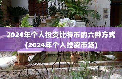 2024年个人投资比特币的六种方式(2024年个人投资市场)