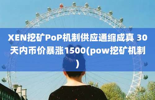 XEN挖矿PoP机制供应通缩成真 30天内币价暴涨1500(pow挖矿机制)