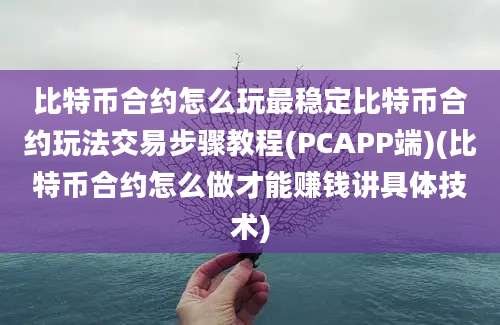 比特币合约怎么玩最稳定比特币合约玩法交易步骤教程(PCAPP端)(比特币合约怎么做才能赚钱讲具体技术)