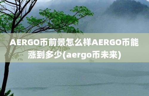 AERGO币前景怎么样AERGO币能涨到多少(aergo币未来)