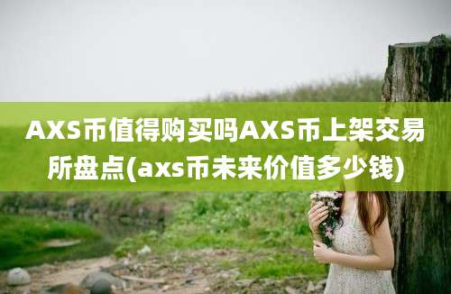 AXS币值得购买吗AXS币上架交易所盘点(axs币未来价值多少钱)