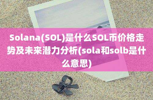 Solana(SOL)是什么SOL币价格走势及未来潜力分析(sola和solb是什么意思)