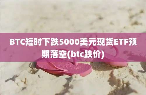 BTC短时下跌5000美元现货ETF预期落空(btc跌价)