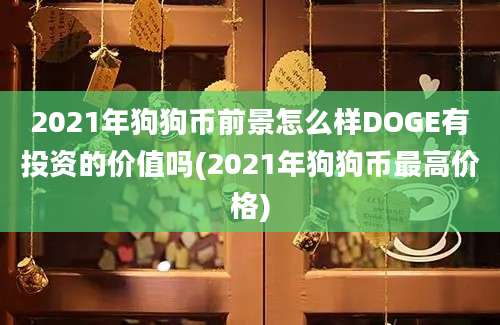 2021年狗狗币前景怎么样DOGE有投资的价值吗(2021年狗狗币最高价格)