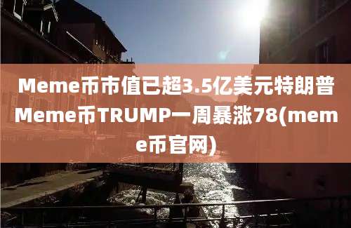 Meme币市值已超3.5亿美元特朗普Meme币TRUMP一周暴涨78(meme币官网)