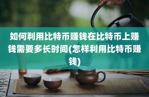 如何利用比特币赚钱在比特币上赚钱需要多长时间(怎样利用比特币赚钱)