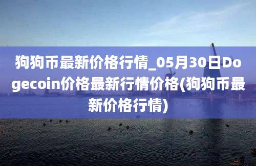 狗狗币最新价格行情_05月30日Dogecoin价格最新行情价格(狗狗币最新价格行情)