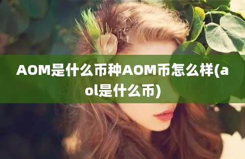 AOM是什么币种AOM币怎么样(aol是什么币)