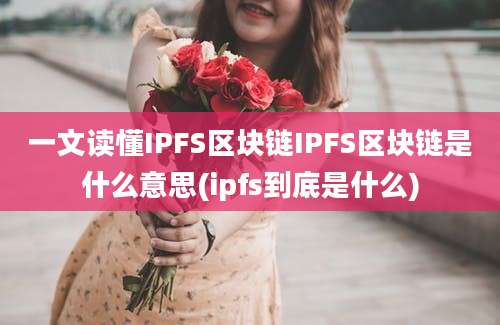 一文读懂IPFS区块链IPFS区块链是什么意思(ipfs到底是什么)