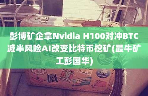 彭博矿企拿Nvidia H100对冲BTC减半风险AI改变比特币挖矿(最牛矿工彭国华)