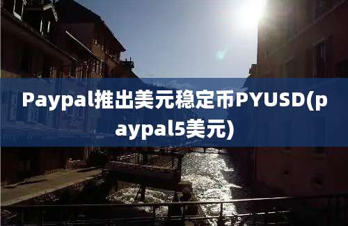 Paypal推出美元稳定币PYUSD(paypal5美元)