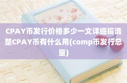 CPAY币发行价格多少一文详细搞清楚CPAY币有什么用(comp币发行总量)