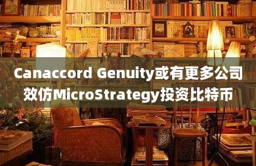 Canaccord Genuity或有更多公司效仿MicroStrategy投资比特币