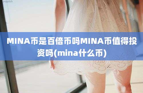 MINA币是百倍币吗MINA币值得投资吗(mina什么币)