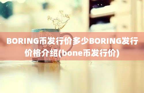 BORING币发行价多少BORING发行价格介绍(bone币发行价)