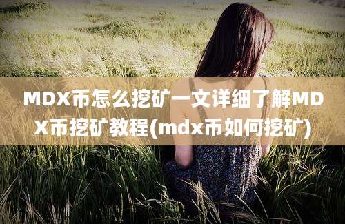 MDX币怎么挖矿一文详细了解MDX币挖矿教程(mdx币如何挖矿)