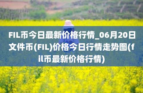 FIL币今日最新价格行情_06月20日文件币(FIL)价格今日行情走势图(fil币最新价格行情)