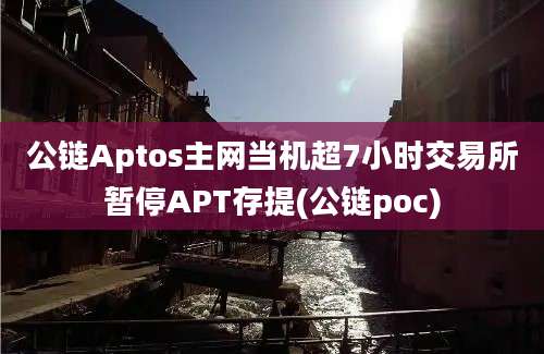 公链Aptos主网当机超7小时交易所暂停APT存提(公链poc)