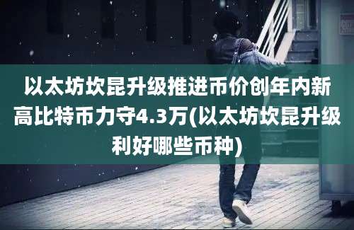 以太坊坎昆升级推进币价创年内新高比特币力守4.3万(以太坊坎昆升级利好哪些币种)