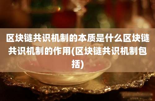 区块链共识机制的本质是什么区块链共识机制的作用(区块链共识机制包括)