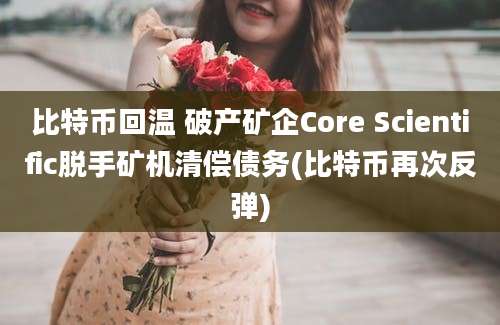 比特币回温 破产矿企Core Scientific脱手矿机清偿债务(比特币再次反弹)