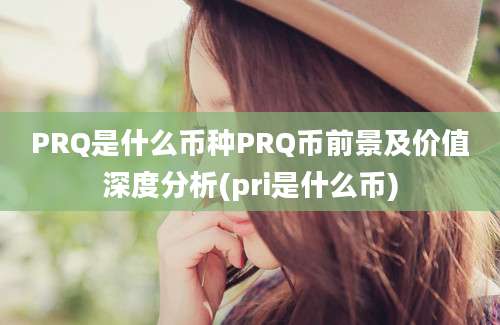 PRQ是什么币种PRQ币前景及价值深度分析(pri是什么币)