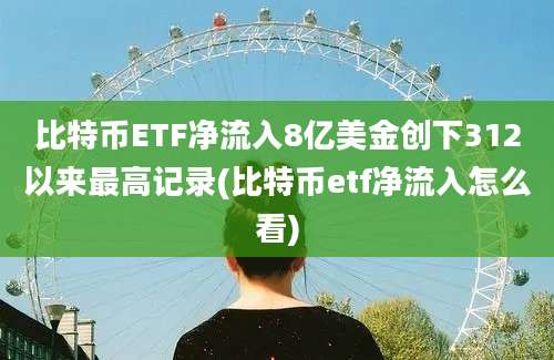 比特币ETF净流入8亿美金创下312以来最高记录(比特币etf净流入怎么看)