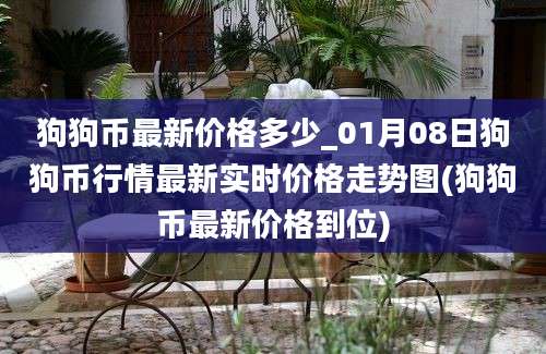 狗狗币最新价格多少_01月08日狗狗币行情最新实时价格走势图(狗狗币最新价格到位)