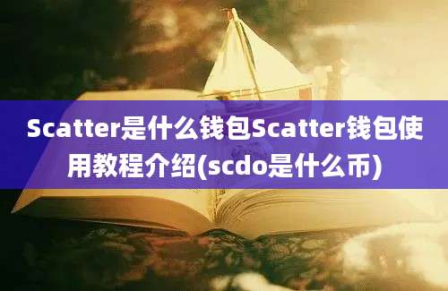 Scatter是什么钱包Scatter钱包使用教程介绍(scdo是什么币)