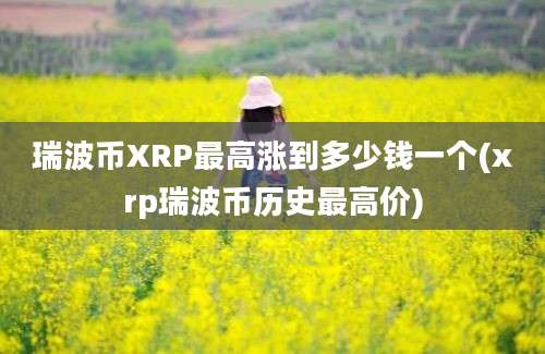 瑞波币XRP最高涨到多少钱一个(xrp瑞波币历史最高价)