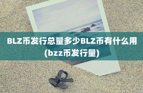 BLZ币发行总量多少BLZ币有什么用(bzz币发行量)