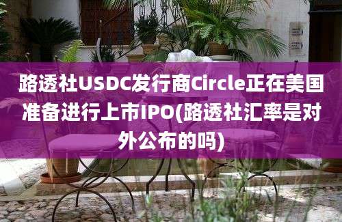 路透社USDC发行商Circle正在美国准备进行上市IPO(路透社汇率是对外公布的吗)