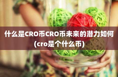 什么是CRO币CRO币未来的潜力如何(cro是个什么币)