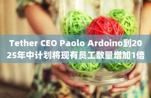 Tether CEO Paolo Ardoino到2025年中计划将现有员工数量增加1倍