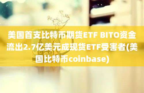 美国首支比特币期货ETF BITO资金流出2.7亿美元成现货ETF受害者(美国比特币coinbase)