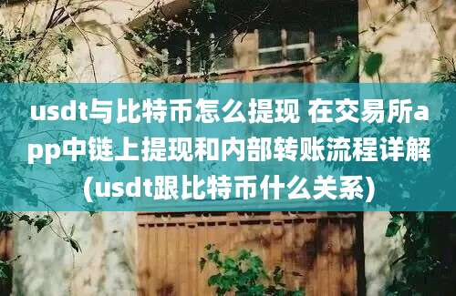 usdt与比特币怎么提现 在交易所app中链上提现和内部转账流程详解(usdt跟比特币什么关系)