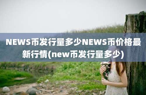 NEWS币发行量多少NEWS币价格最新行情(new币发行量多少)