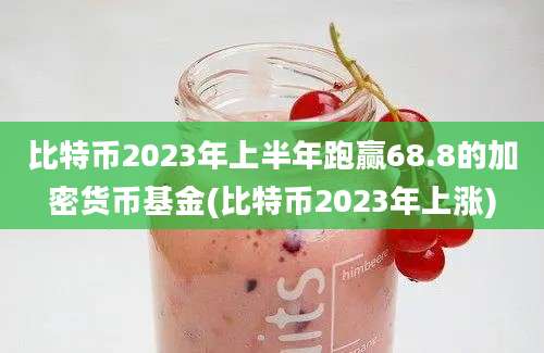 比特币2023年上半年跑赢68.8的加密货币基金(比特币2023年上涨)