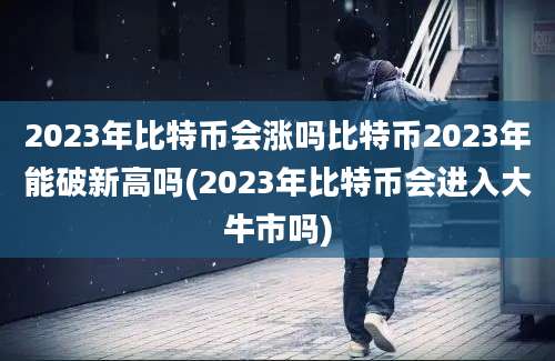 2023年比特币会涨吗比特币2023年能破新高吗(2023年比特币会进入大牛市吗)