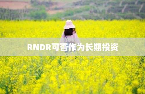 RNDR可否作为长期投资