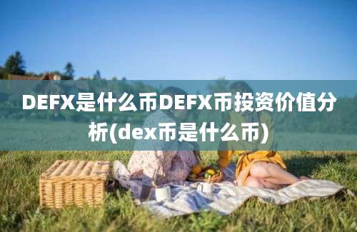 DEFX是什么币DEFX币投资价值分析(dex币是什么币)