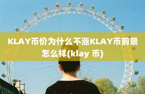 KLAY币价为什么不涨KLAY币前景怎么样(klay 币)