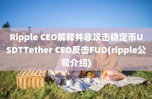 Ripple CEO解释并非攻击稳定币USDTTether CEO反击FUD(ripple公司介绍)