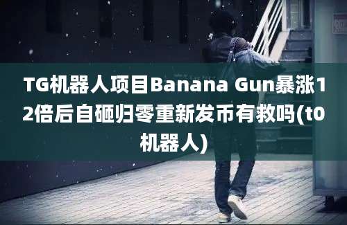 TG机器人项目Banana Gun暴涨12倍后自砸归零重新发币有救吗(t0机器人)